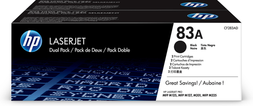 TONER CARTRIDGE 83A BLACK DUAL PACK – HP Inc