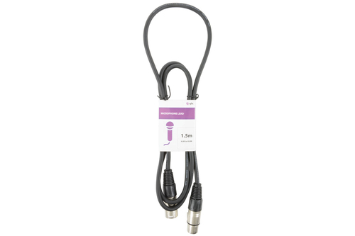 1.5m XLRF to XLRM cable - Black – Skytronics