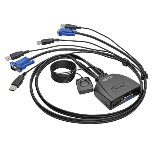 2-PORT USB VGA CABLE SWITCH W CABLES USB SHARG – Tripplite