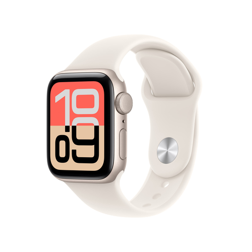 Apple Watch SE 3?GPS 40mm?Starlight Aluminium Case with Starlight Sport Band - M/L – Apple