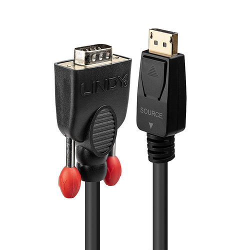 0.5M DISPLAYPORT TO VGA ACTIVE CABLE – Lindy