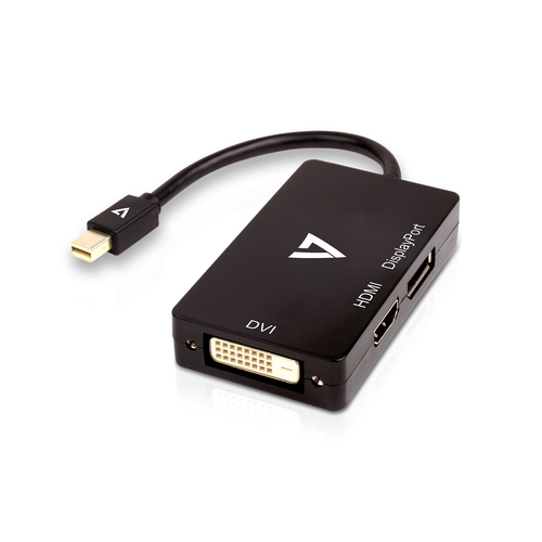 MINI DP TO DP/DVI/HDMI ADAPTER MI DP TO MULTIADPTR 1080P FHD – V7
