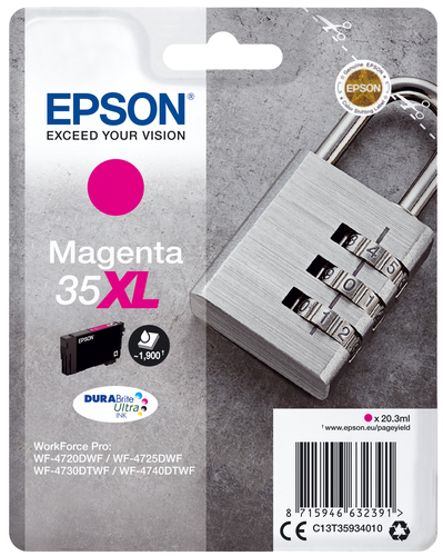 SINGLEPACK MAGENTA 35XL PADLOCK – Epson