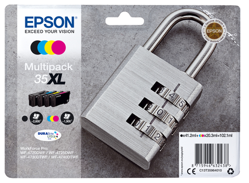 MULTIPACK 4-COLOURS 35XL PADLOCK – Epson