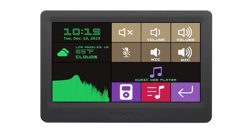 7inch touch display widget dashboard WigiDash – GSkill