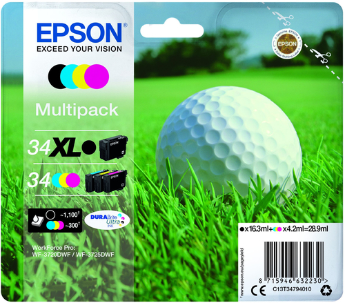 EPSON 34XLB 34CMY ORIGMULTI – Epson