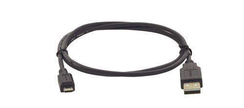 0.9m USB 2.0 A (M) to Micro–B (M) Cable - Black – Kramer Electronics