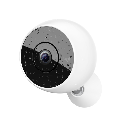 CIRCLE 2 IN-/OUTDOOR SECURITY CAMERA-100WIRE-FREE-WHITE-EMEA – Logitech