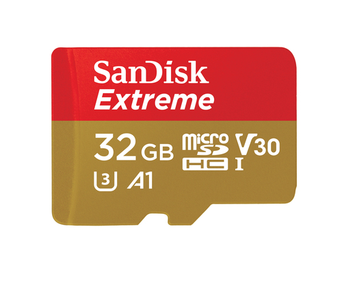 SanDisk 32GB Extreme mSDHC + Adpt A1 – SanDisk