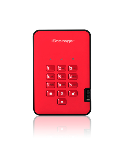 iStorage diskAshur2 256-bit 4TB - Red – iStorage