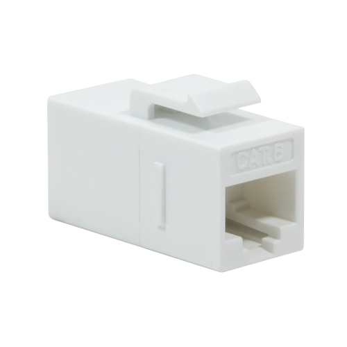 Keystone Coupler Cat.6 UTP, 2xRJ45, white – LogiLink