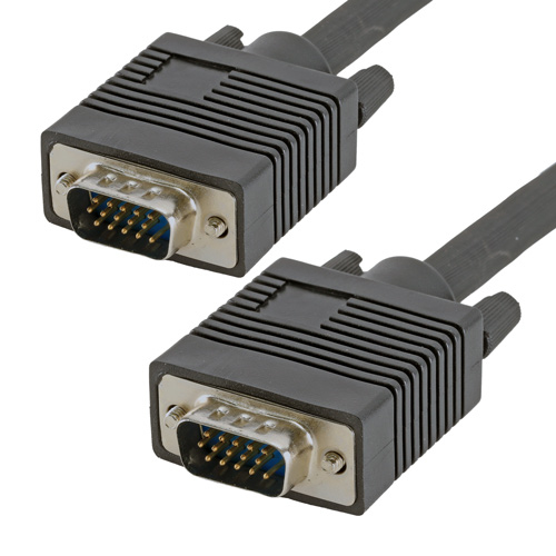10m SVGA DDC2 HD15 Male - Male Black PVC Cable – Cablenet