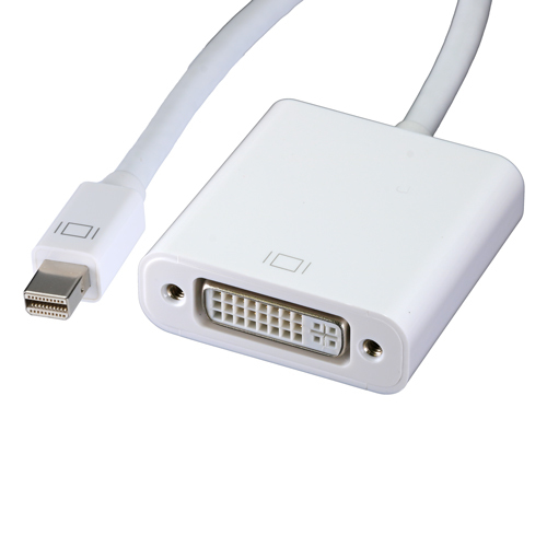 20cm Mini DisplayPort Male DVI Fem1080p 60Hz White Adaptor – Cablenet