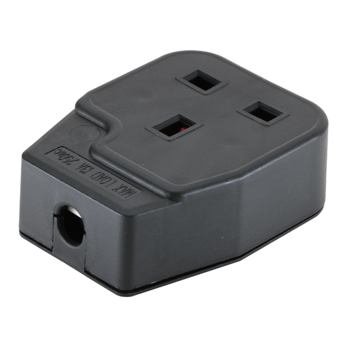 UK Mains Socket 13Amp Rewireable Black (BS1363) – Cablenet