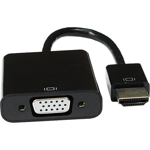 HDMI 1.4b Male SVGA Female Passive Adaptor 1080p 60Hz+3.5mm Audio+USB – Cablenet