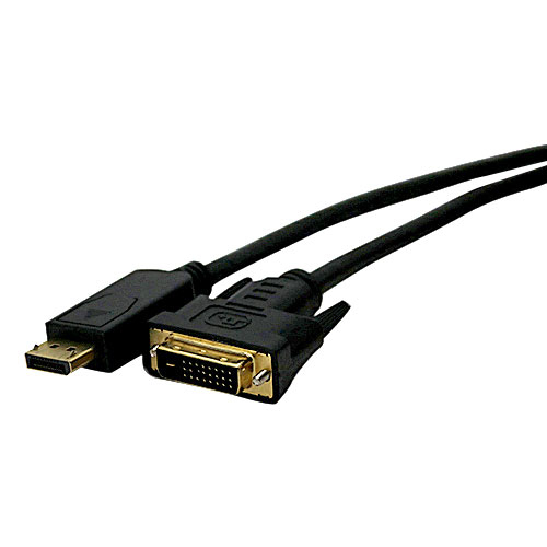 1m DisplayPort Male 1.2 - DVI-D Male 1080p Uni-D Black Cable – Cablenet