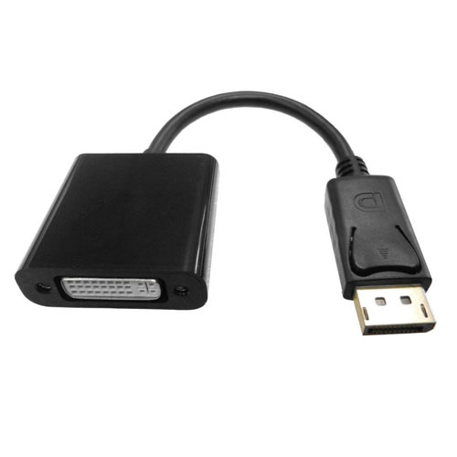 15cm DisplayPort Male 1.2 - DVI 1080p 60Hz Black Adaptor – Cablenet