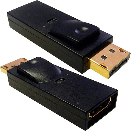 DisplayPort Male 1.2 - HDMI 1.4b 1080p 60Hz Black Adaptor – Cablenet
