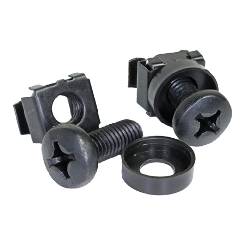 Black Cage Nuts & Screws M6 (PK 50) – Cablenet