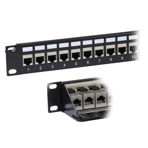 24 Port Cat6a FTP 1u Coupler Panel – Cablenet