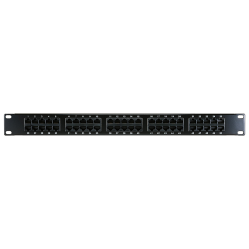 50 Way 1u Voice Panel 3 Pair (1,2-3,6-4,5) – Cablenet