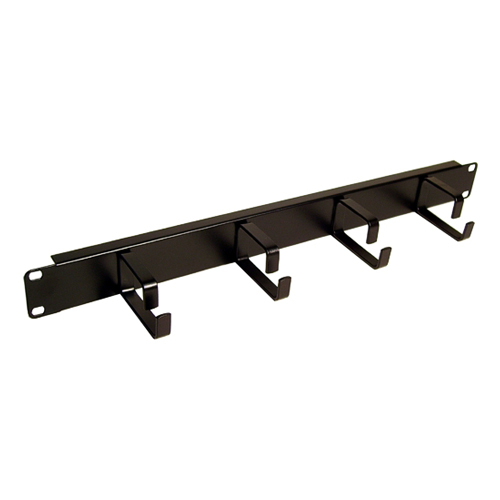 1u 4 Ring Cable Tidy Panel Black – Cablenet