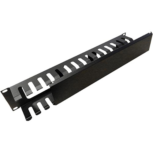 2u Cable Dump Panel Steel with Pass Through Black – Cablenet