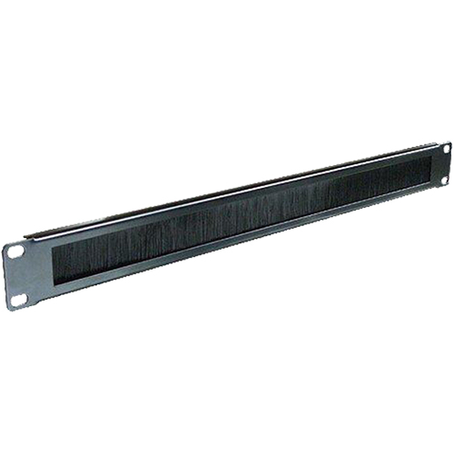 1u Brush Letterbox Cable Tidy Panel Black – Cablenet