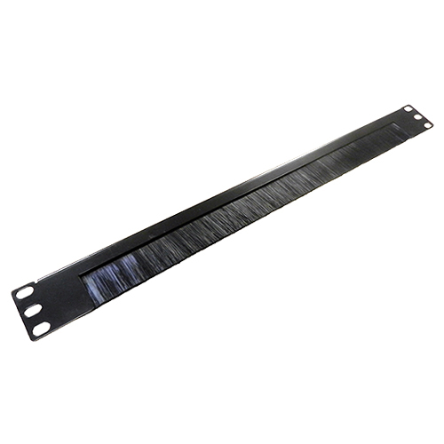 1u Brush Strip Panel Half Open top Style Black – Cablenet