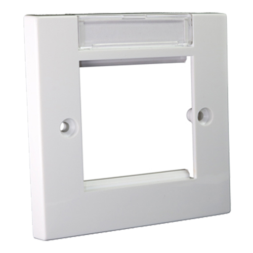 Flush Faceplate 86mm x 86mm with Labelling Window Single Gang – Cablenet