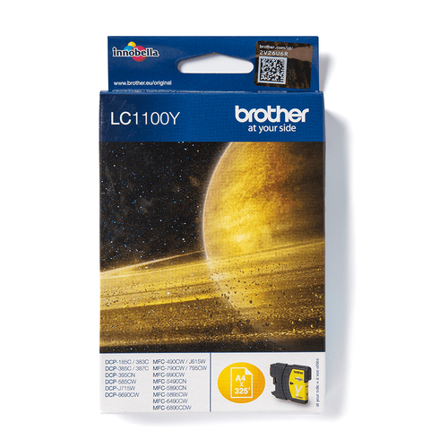 LC-1100Y INK CARTRIDGE YELLOW F/ MFC-6490CW 325 PGS – Brother