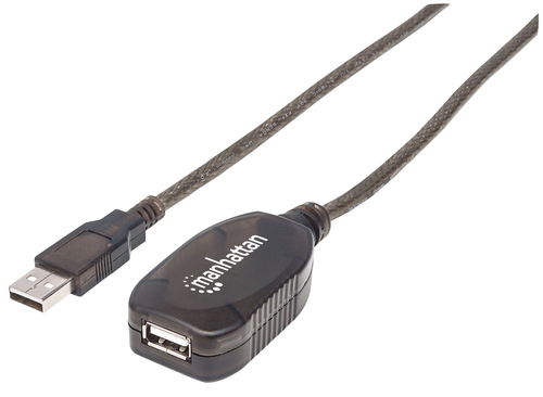USB-A CABLE 15M MALE/FEMALE- 480MBPS (USB 2.0) EXTENSION SILV – INTELLINET