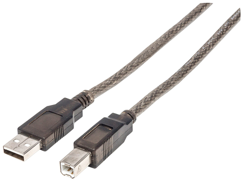 USB-A TO USB-B CABLE 15M- MALE/MALE 480MBPS (USB 2.0) SILV – INTELLINET