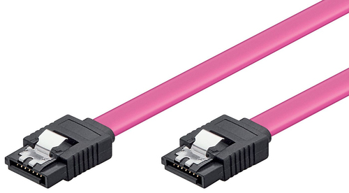 SATA CABLE 0,3M WITH CLIP – MicroConnect