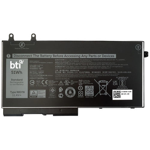 DMF8C compatible 51Wh 3-cell battery for Dell Latitude 5420 Rugged – Battery Technology