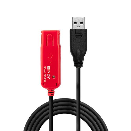 30M USB 2.0 ACTIVE EXTENSION CABLE - TYPE A MALE TO FEMALE – Lindy