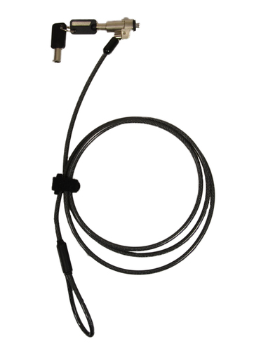 Port Keyed security cable lock with Noble Wedge tip. Provided with 2 individual unique user keys- also Masterkey compatible (key P/code = 901214). Supplied by Hypertec – Port