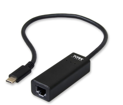 Port USB Type-C to RJ-45 Network adaptor. Supplied by Hypertec. – Port