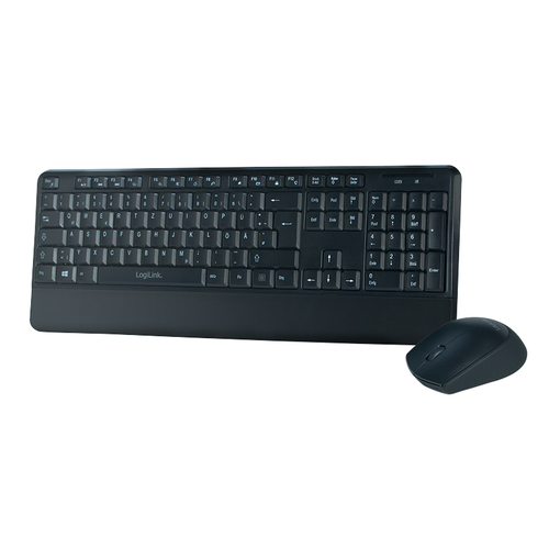 Keyboard 2.4G Combo set, slim, black – LogiLink