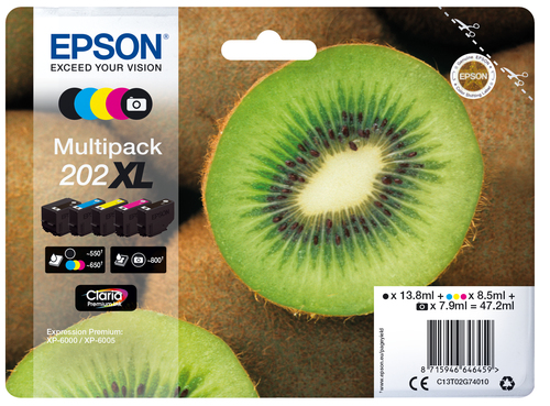 MULTIPACK 5-FARBIG 202XL KIWI CLARA PREMIUM K – Epson