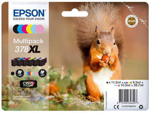 MULTIPACK 6-FARBIG 378XL SQUIRREL CLARA PHOTO HD K – Epson