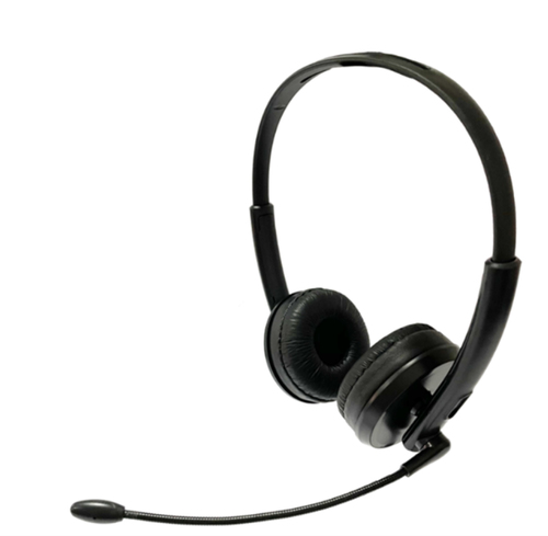 JLC Operator USB & 3.5mm Headset with PU Leather Earpads With Microphone – JLC