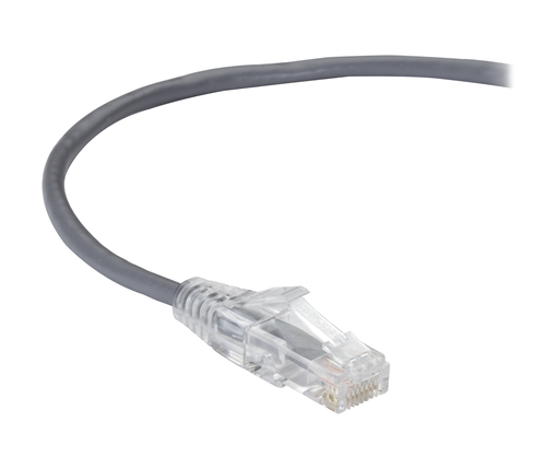 Slim-Net Cat6A Patch Cable Gray 10FT – Black Box