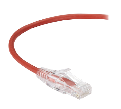 Slim-Net Cat6 Patch Cable Red 4FT – Black Box