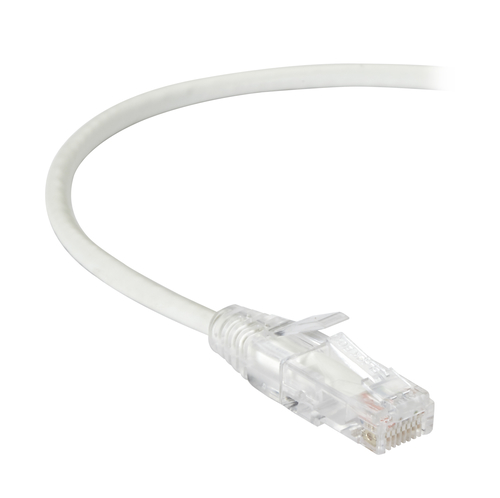 Slim-Net Cat6 Patch Cable White 1FT – Black Box