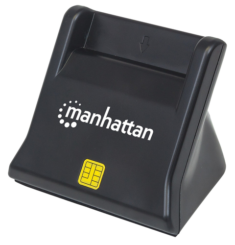 USB-A SMART/SIM CARD READER- USB 2.0 STAND DESKTOP BLACK – INTELLINET