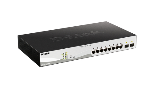 10-Port Gigabit PoE+ Smart Managed Switch including 2 SFP Ports – D-Link Systems
