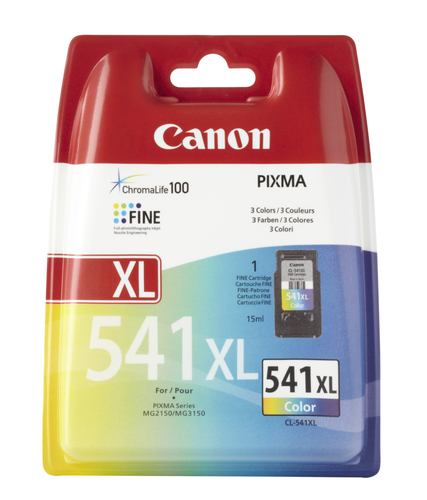 CL-541XL BL EUR W/O SEC COLOR XL K CARTRIDGE – Canon