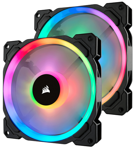 LL140 140mm RGB PWM 2 Fan Pack w/LNP – Corsair