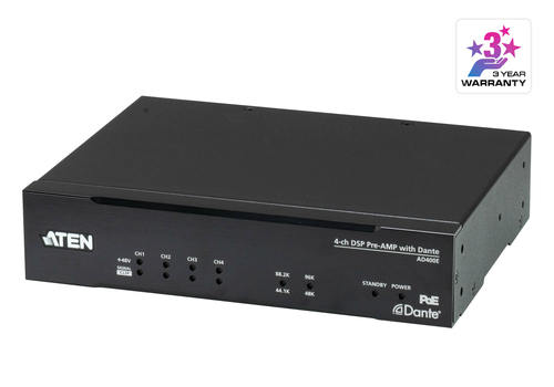 4-ch Mic/Line with DSP and Dante – ATEN